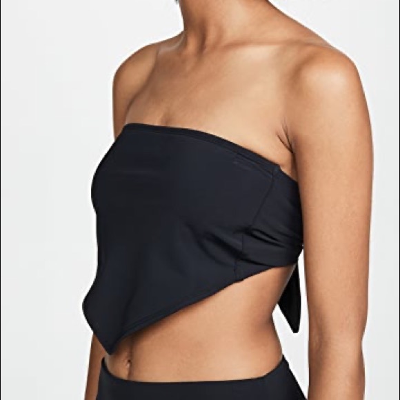 Beth Richards Handkerchief Bandeau Bikini Top metallic pink - Picture 2 of 5